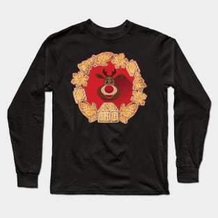 Rudolph Red Nosed Reindeer Cookies Long Sleeve T-Shirt